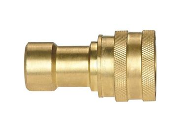 Brass Quick Release Hydraulic Couplings KZD-SF Series For ISO 7241-1 B Interchange